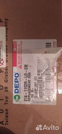 Mitsubishi L 200 фара левая