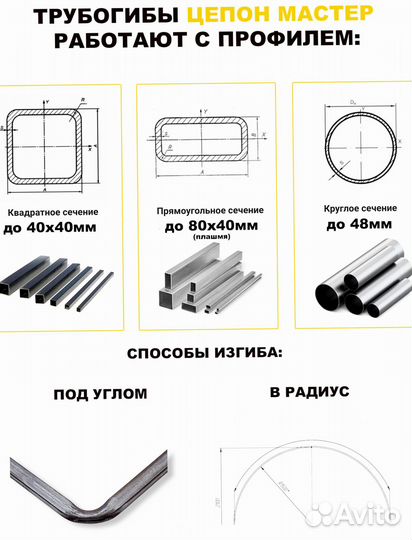 Трубогиб для профиля и круглой трубы