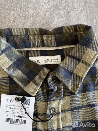 Рубашка zara с биркой 152