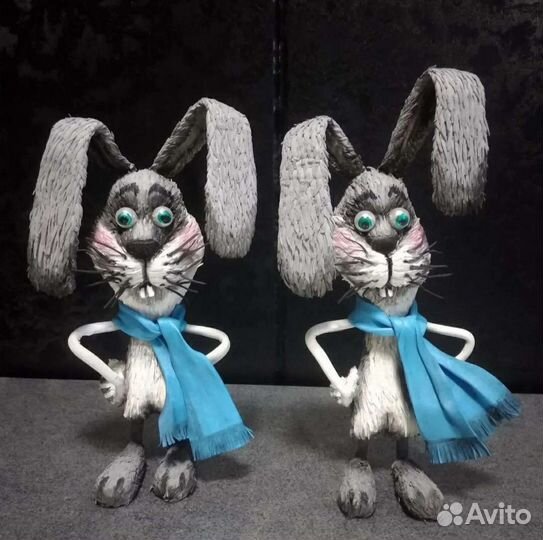 Зайцы (интерьерные и брелоки)