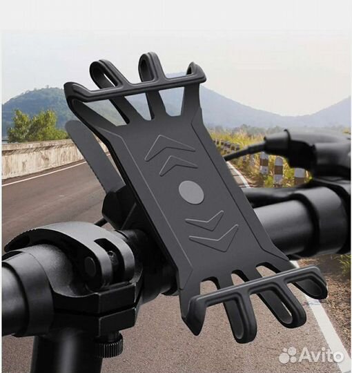 Держатель для телефона на велосипед коляску мопед
