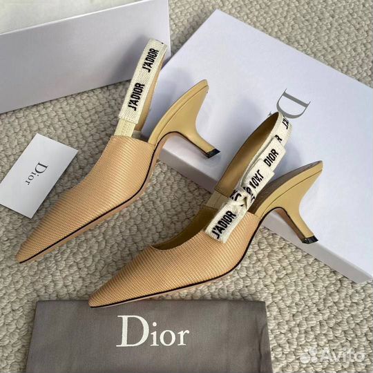 Женские туфли Christian Dior Slingback 6 см