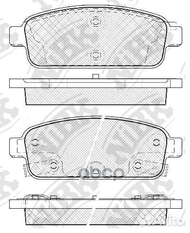 Колодки тормозные дисковые зад PN0392 NiBK