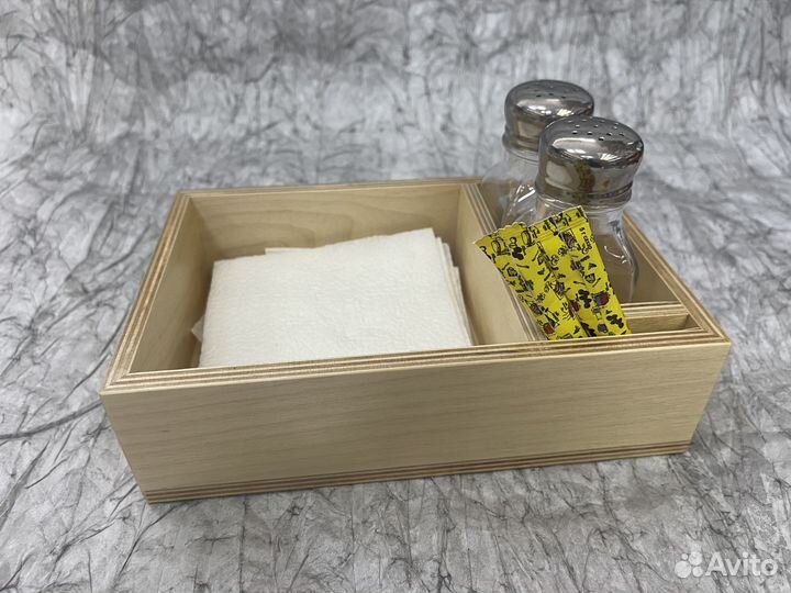 Салфетница деревянная органайзер