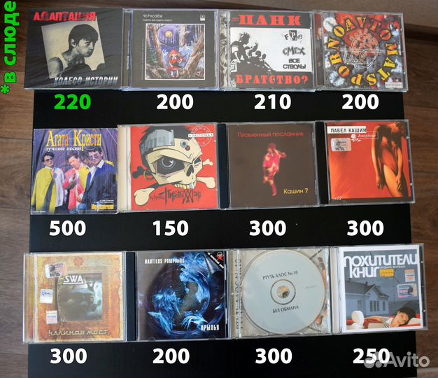 Аудиокассеты, CD-диски