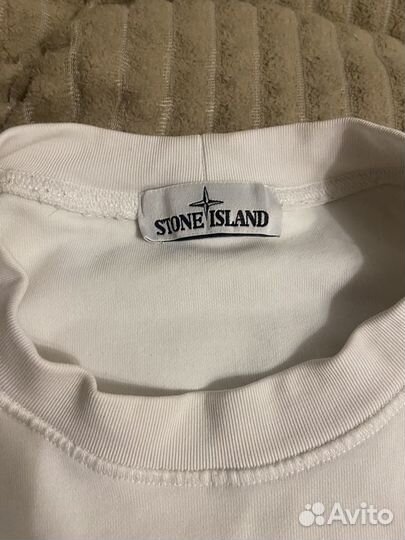 Stone island свитшот белый оригинал