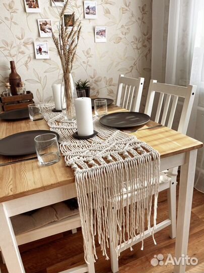 Макраме дорожка на стол