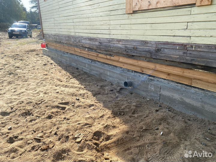 Подъем домов, замена венцов