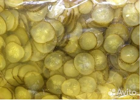 Огурцы маринованные для хот-догов резаные слайсами