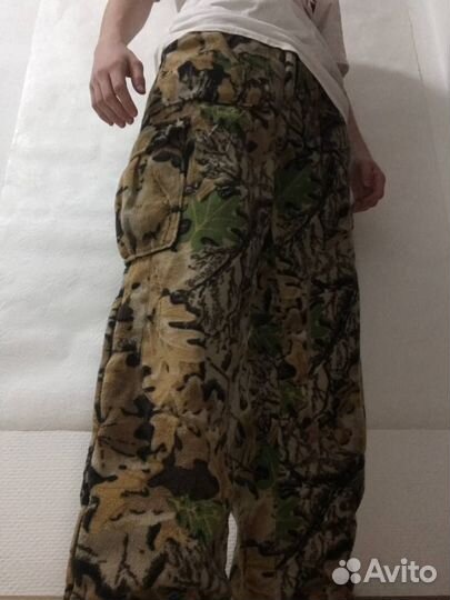 Флисовые карго штаны realtree type