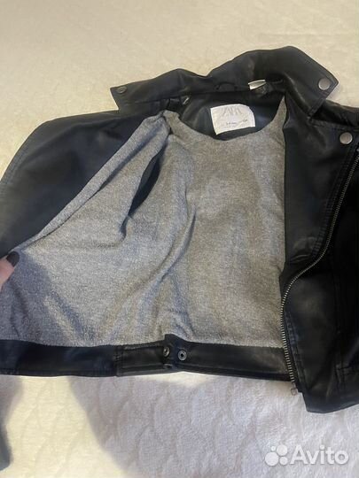 Кожаная куртка 104 zara