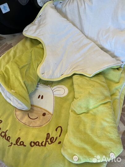 Детское автокресло+конверт+развивающий коврик