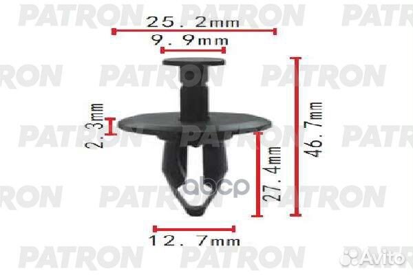 Клипса пластмассовая GM применяемость: бампер P