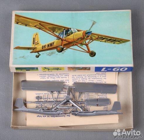 Сборная модель самолета L-60 гдр plasticart Л-60