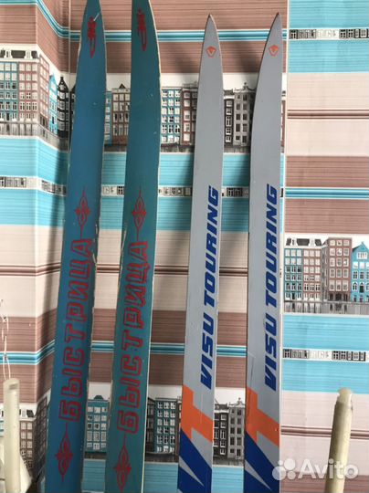 Беговые лыжи и ботинки СССР