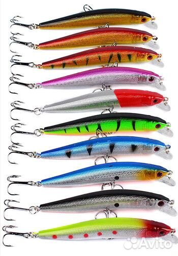 Набор воблеров 8,5 гр. 9,5 см 10 штук