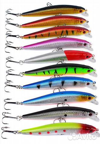 Набор воблеров 8,5 гр. 9,5 см 10 штук