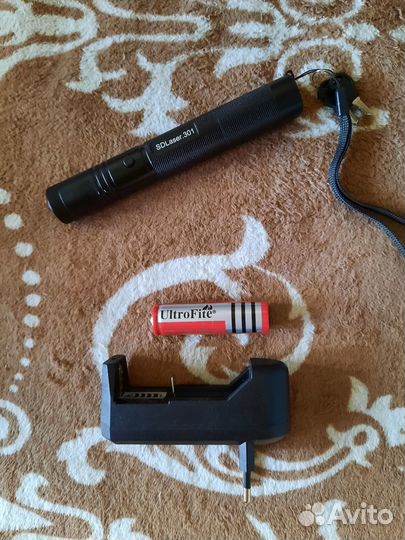 Аккумуляторultrofite+зарядка.Лазерн.указка не раб