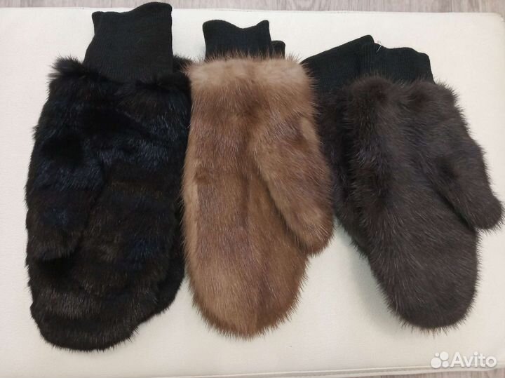 Варежки из норки