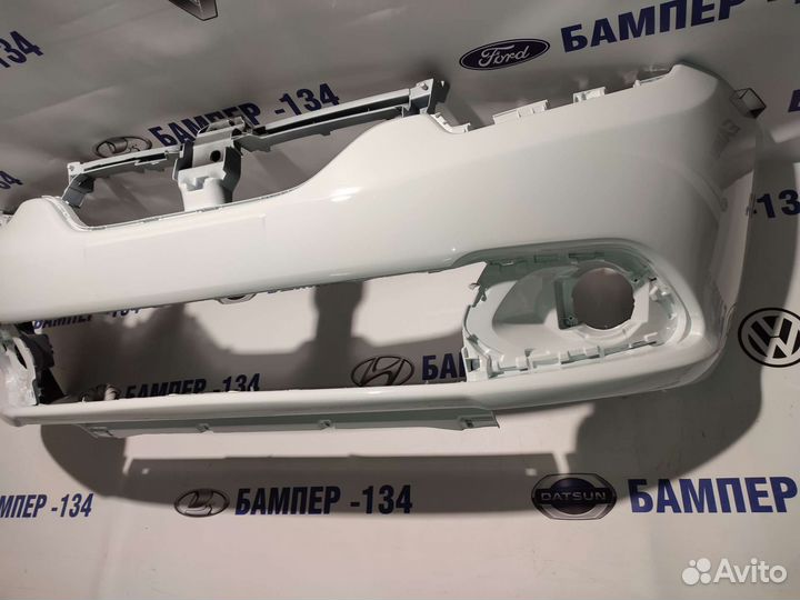 Бампер передний Рено Логан 2 Белый-369