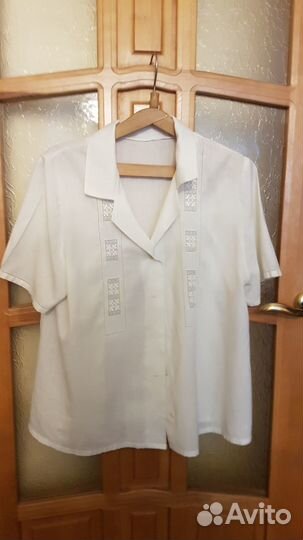 Нежная нарядная вышитая с мережками блузка из Елец