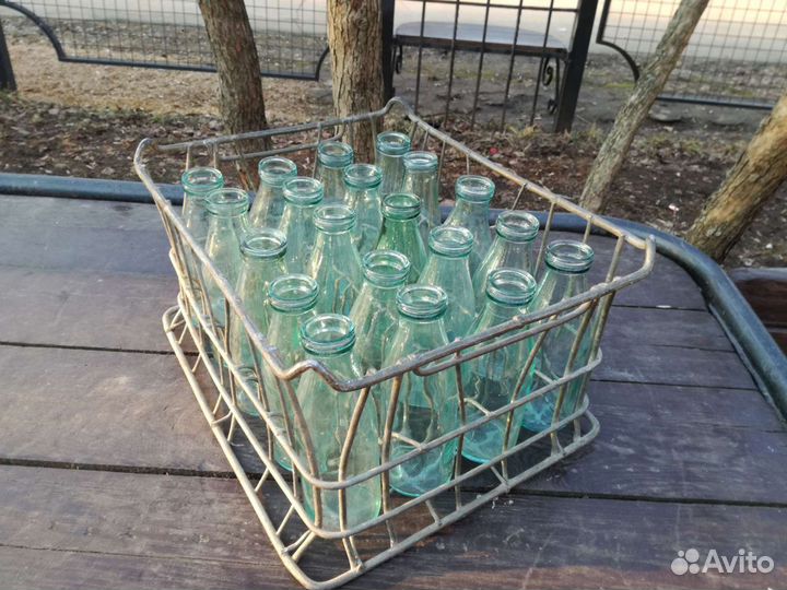 Ящик для кефирных бутылок СССР