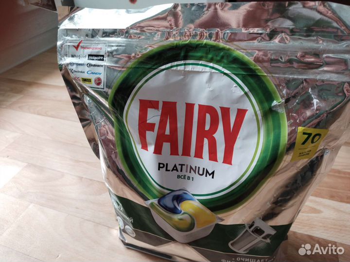Капсулы для посудомоечных машин fairy70 шт.1043г