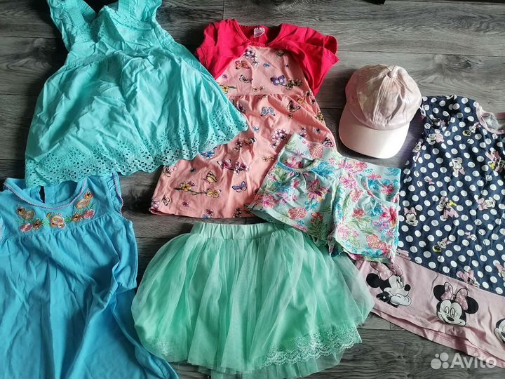 Детские вещи пакетом для девочки 110