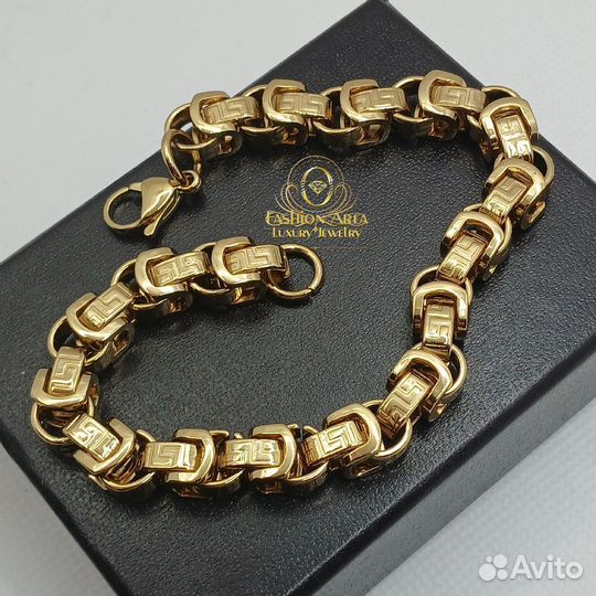 Мужской браслет Rand Gold Versace Style