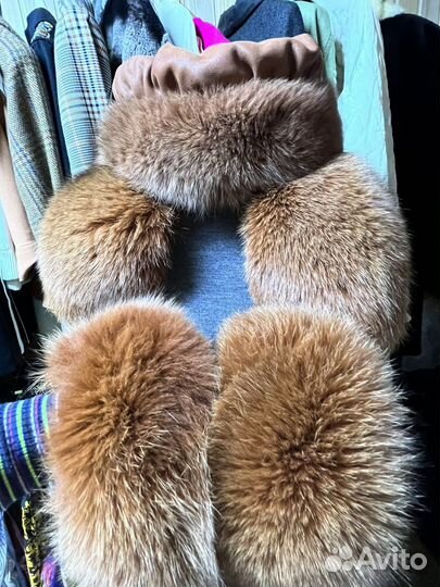 Шапка+воротник+манжеты меховые