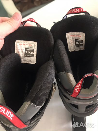 Роликовые коньки раздвижные 31-36 р