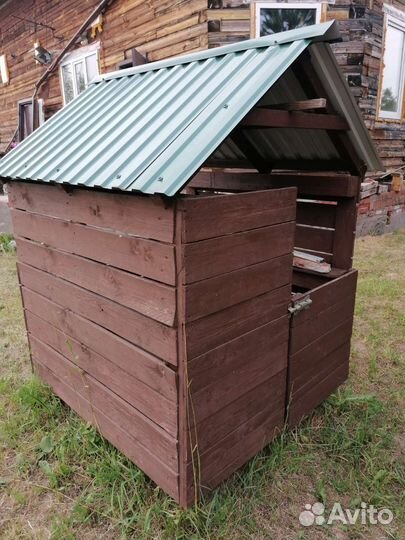 Детский игровой домик деревянный