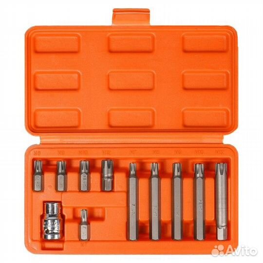 Набор бит 11 предметов сплайн 3/8 30 мм и 75 мм