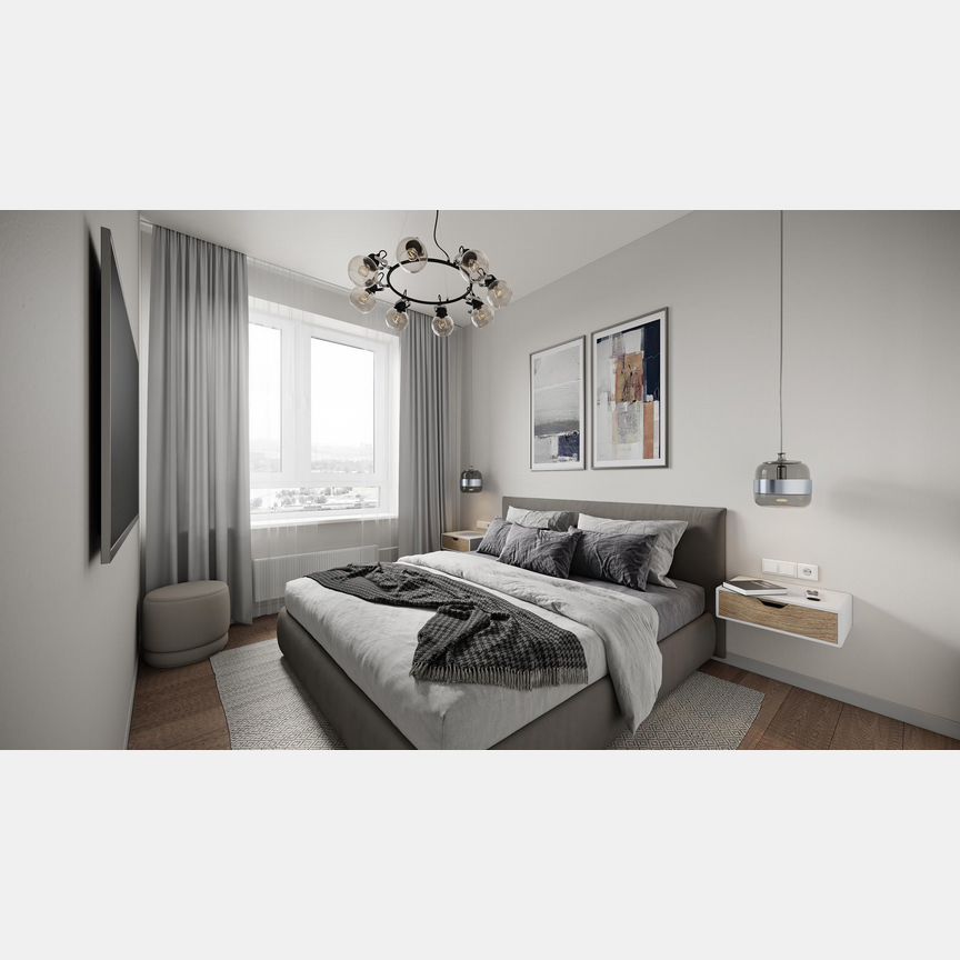 2-к. квартира, 57,5 м², 1/13 эт.