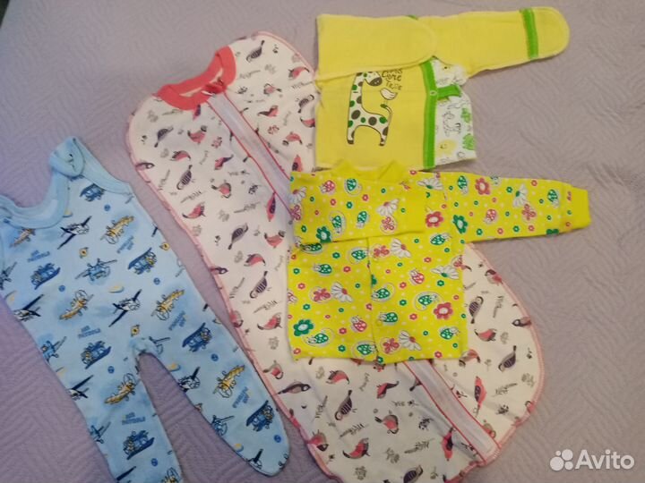 Пакет вещей для новорожденного