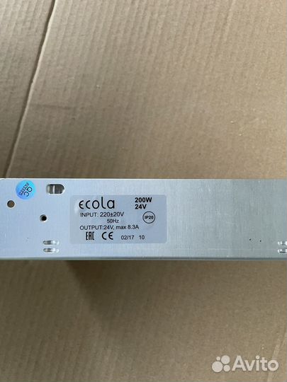 Блок питания для светодиодной ленты Ecola LED stri