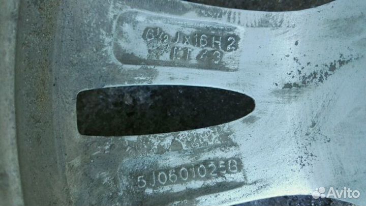 Диск R 16 Skoda. 1 штука