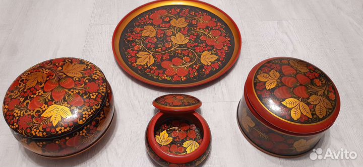 Деревянная посуда хохлома