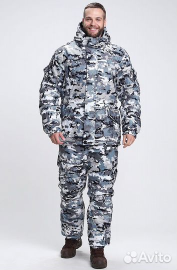 Костюм Зимний Горный Белый Камо