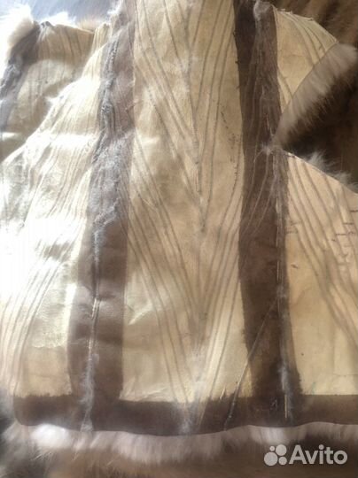 Кусочки меха норки