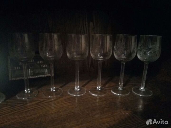 Фужеры хрустальные СССР
