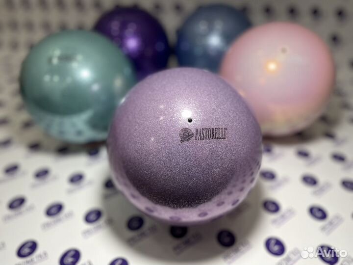 Мяч Pastorelli 18 см Glitter Ирис Новый Цвет