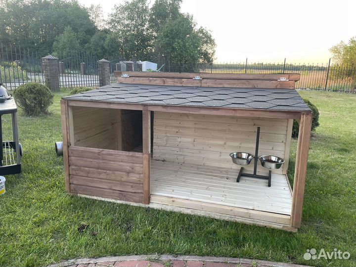 Будка для собаки утепленная с терассой