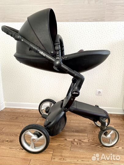 Коляска Mima xari 3 в 1 чёрная