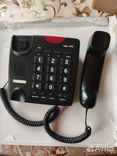 Телефонный аппарат большие кнопки teXеt