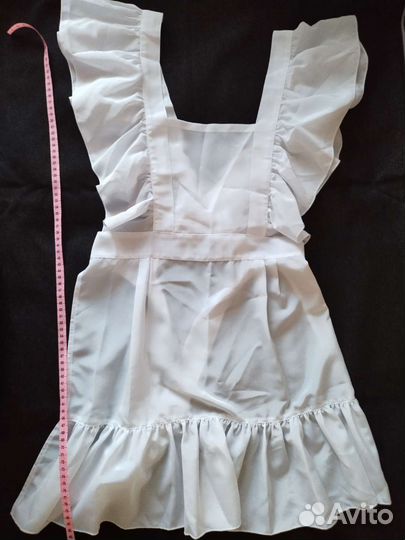 Белый школьный фартук