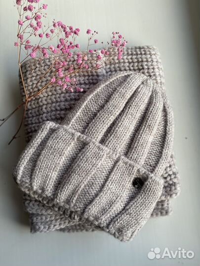 Шапка и снуд (шарф) женские