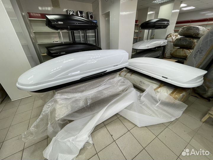 Автобокс Voyage 520л 205см цвет Белый глянец