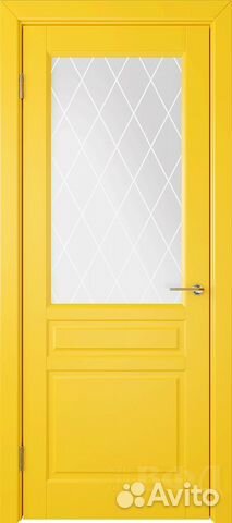 Межкомнатная дверь эмаль VFD Стокгольм, остеклённа