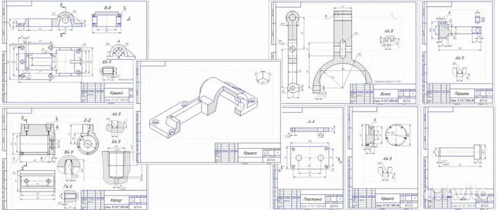 Чертежи на заказ, 3-D моделирование